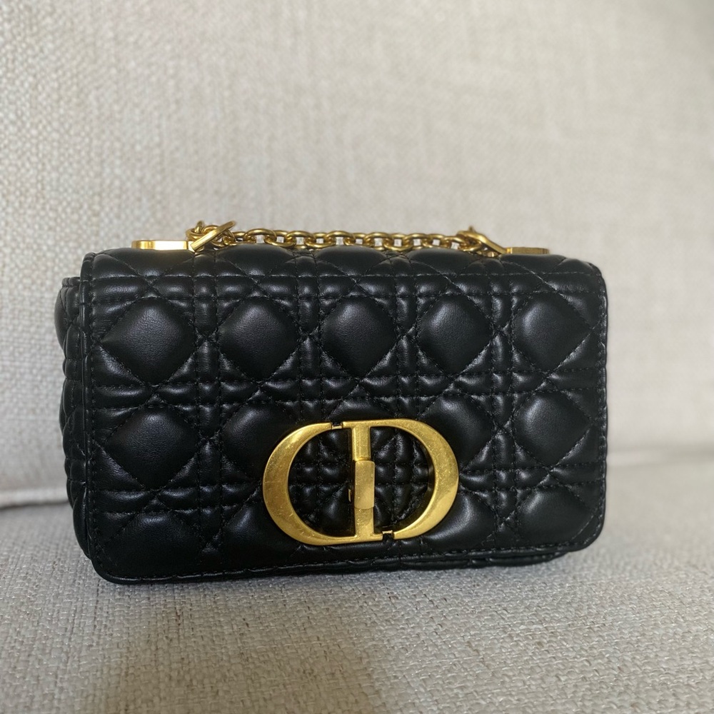 CHRISTIAN DIOR Cannage Small Caro Bag